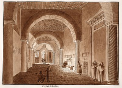 De vestibule van Santa Sabina door Agostino Tofanelli